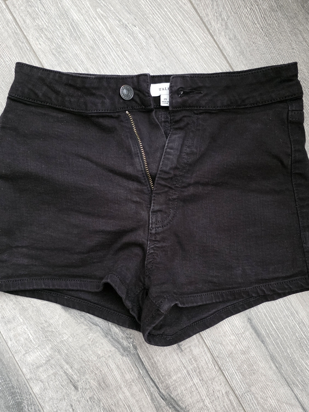 Aritzia Black High-Rise Jean Shorts
